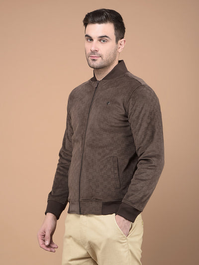 Brown Sweatshirt-Men Sweatshirts-Crimsoune Club