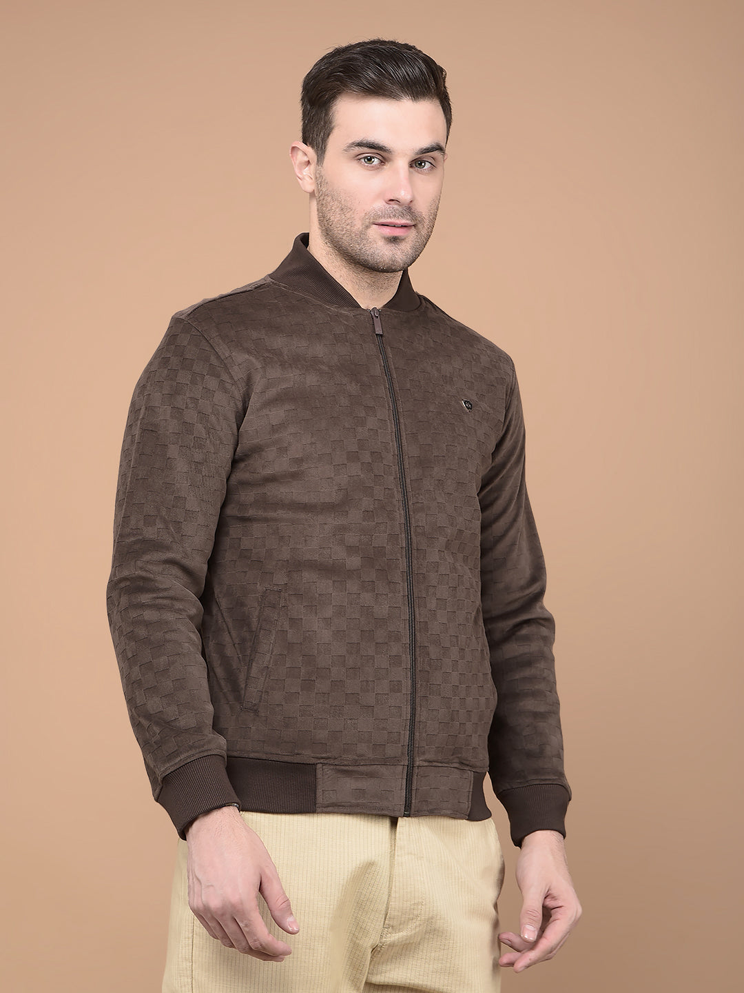 Brown Sweatshirt-Men Sweatshirts-Crimsoune Club