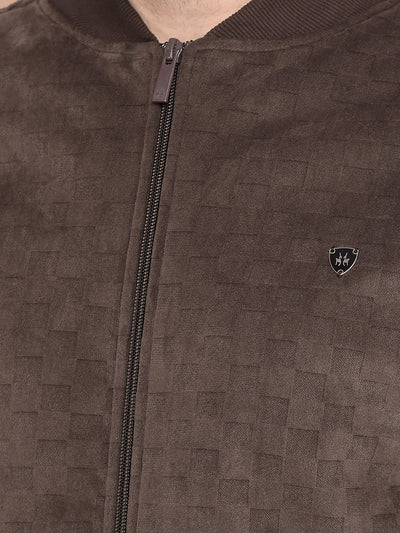 Brown Sweatshirt-Men Sweatshirts-Crimsoune Club