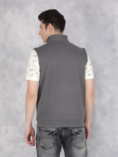 Grey Sweatshirt-Men Sweatshirts-Crimsoune Club