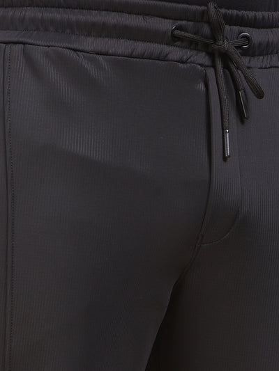 Black Trendy Sweatshirt-Men Sweatshirts-Crimsoune Club