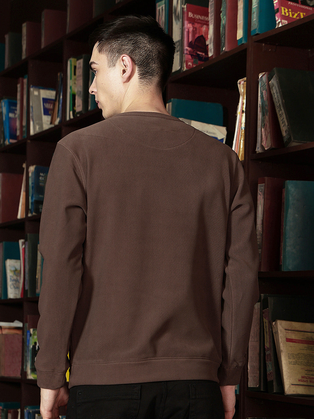 Urban Terracotta Brown Sweatshirt-Men Sweatshirts-Crimsoune Club