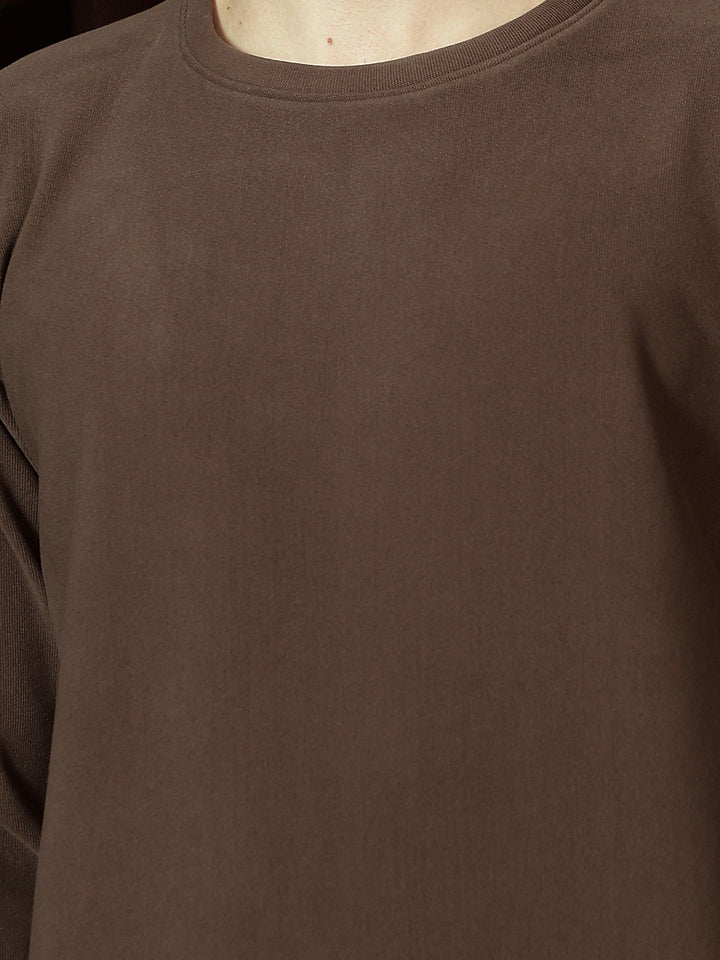 Urban Terracotta Brown Sweatshirt-Men Sweatshirts-Crimsoune Club
