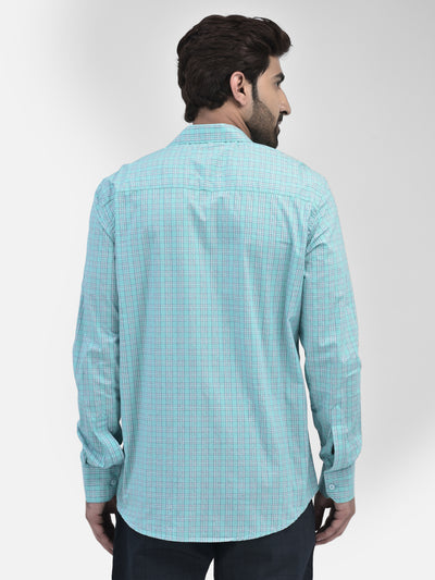 Check Blue Shirt-Men Shirts-Crimsoune Club