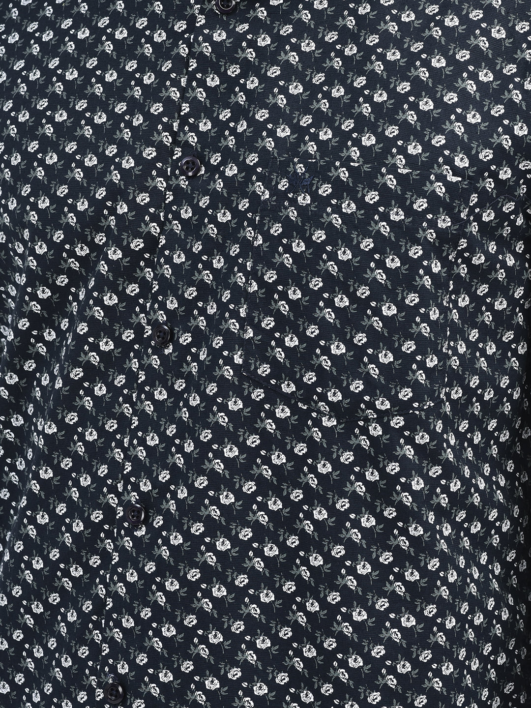 Floral Navy Blue Shirt-Men Shirts-Crimsoune Club