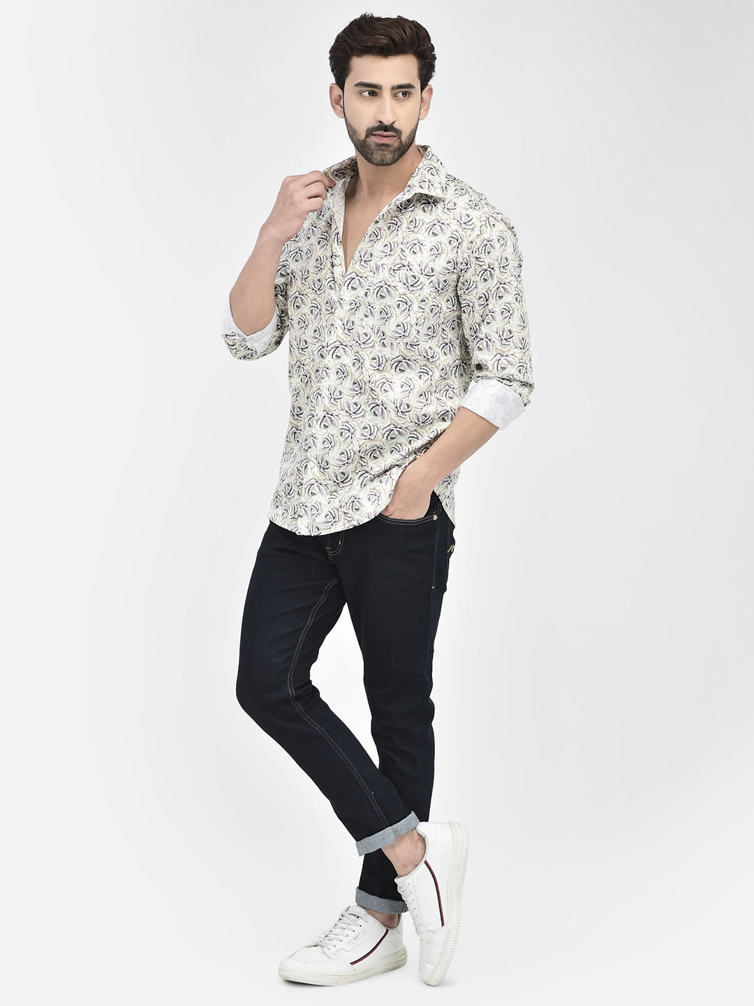 Floral Multicolored Shirt-Men Shirts-Crimsoune Club