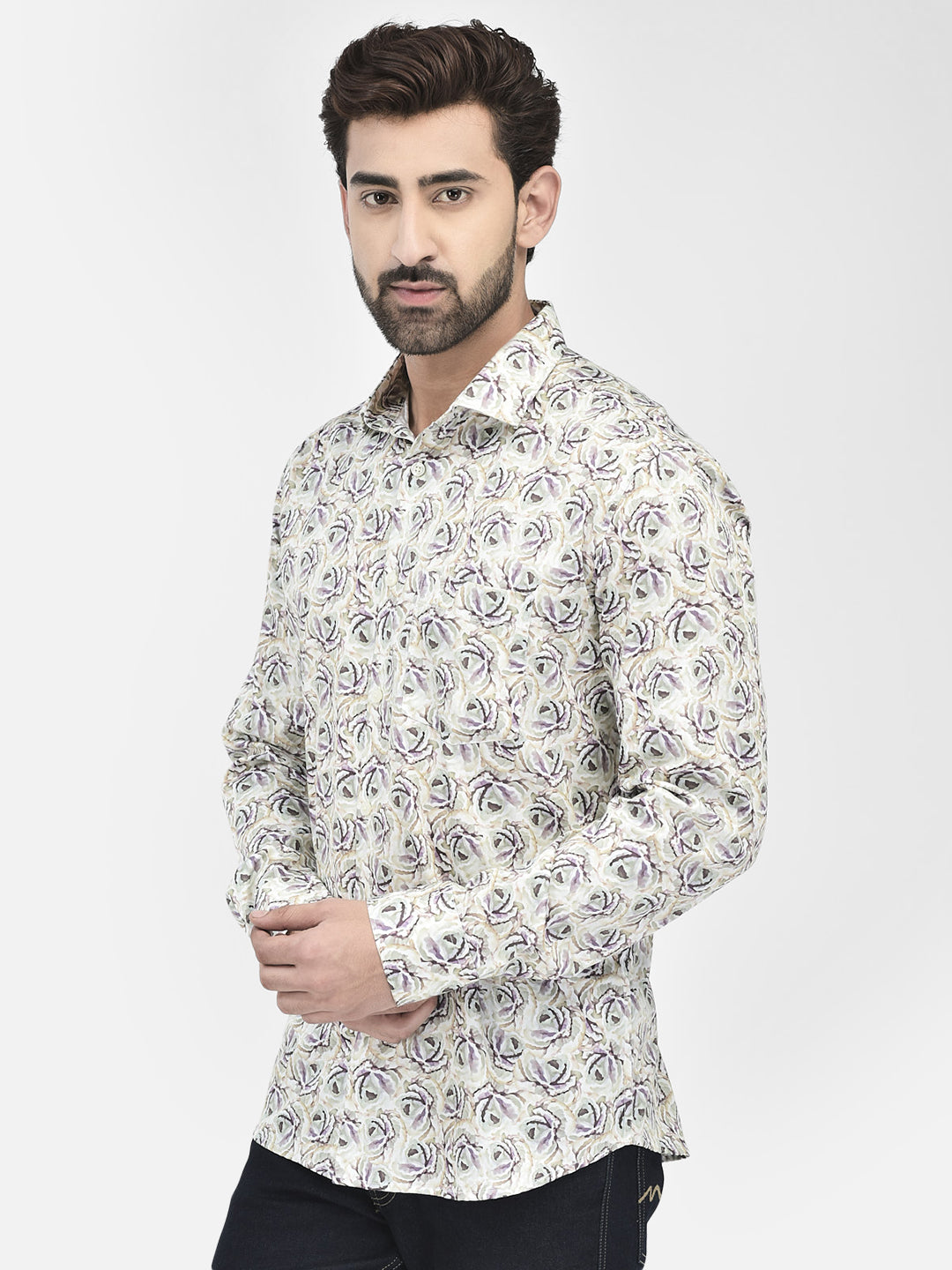 Floral Multicolored Shirt-Men Shirts-Crimsoune Club