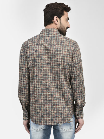 Textured Multicolored Shirt-Men Shirts-Crimsoune Club