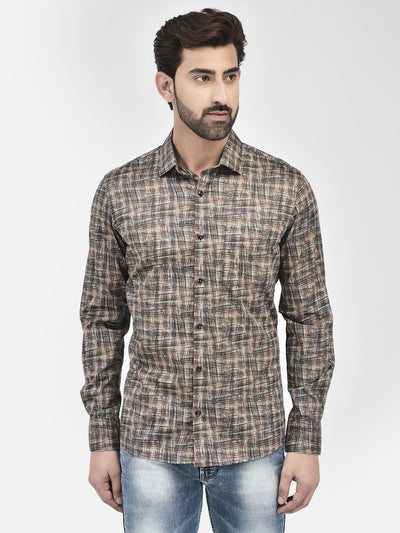 Textured Multicolored Shirt-Men Shirts-Crimsoune Club