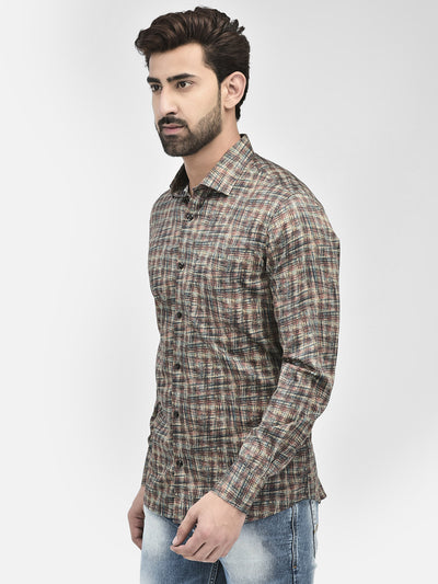 Textured Multicolored Shirt-Men Shirts-Crimsoune Club