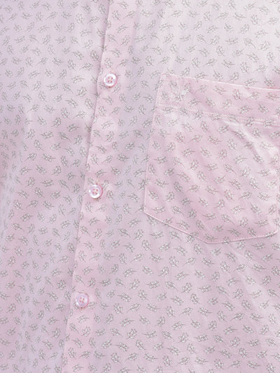 Floral Pink Shirt-Men Shirts-Crimsoune Club