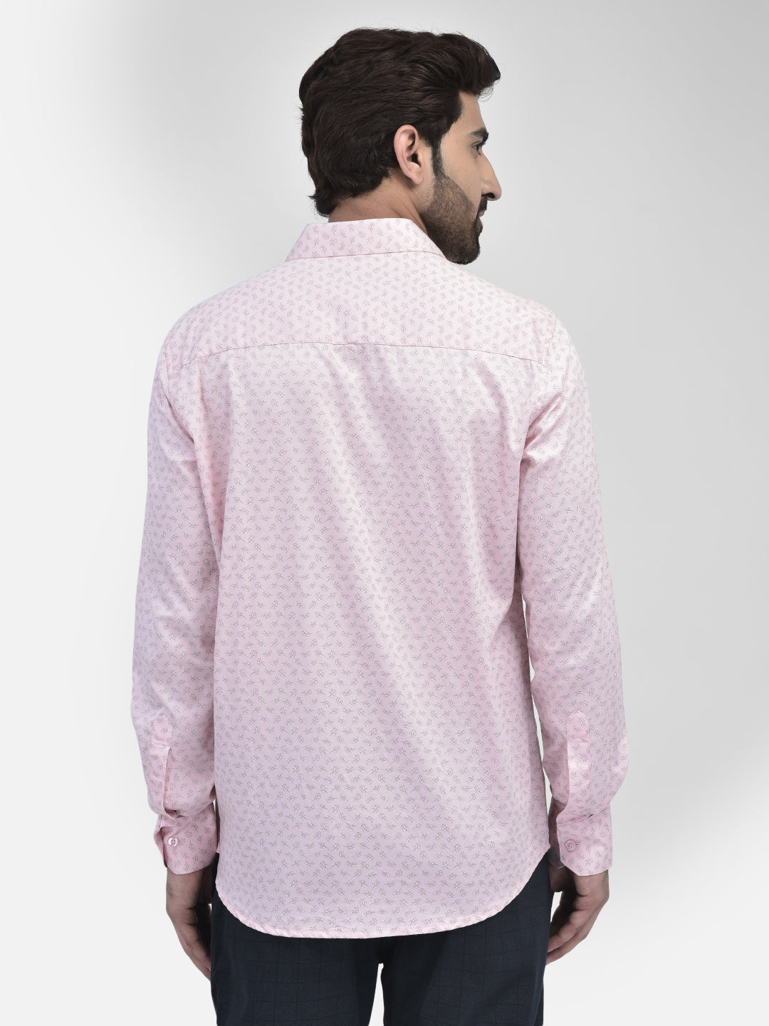 Floral Pink Shirt-Men Shirts-Crimsoune Club
