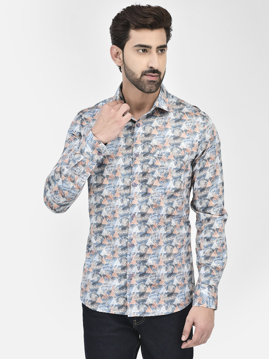 Floral Multicolored Shirt-Men Shirts-Crimsoune Club