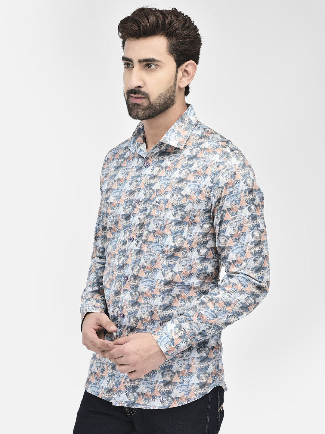 Floral Multicolored Shirt-Men Shirts-Crimsoune Club