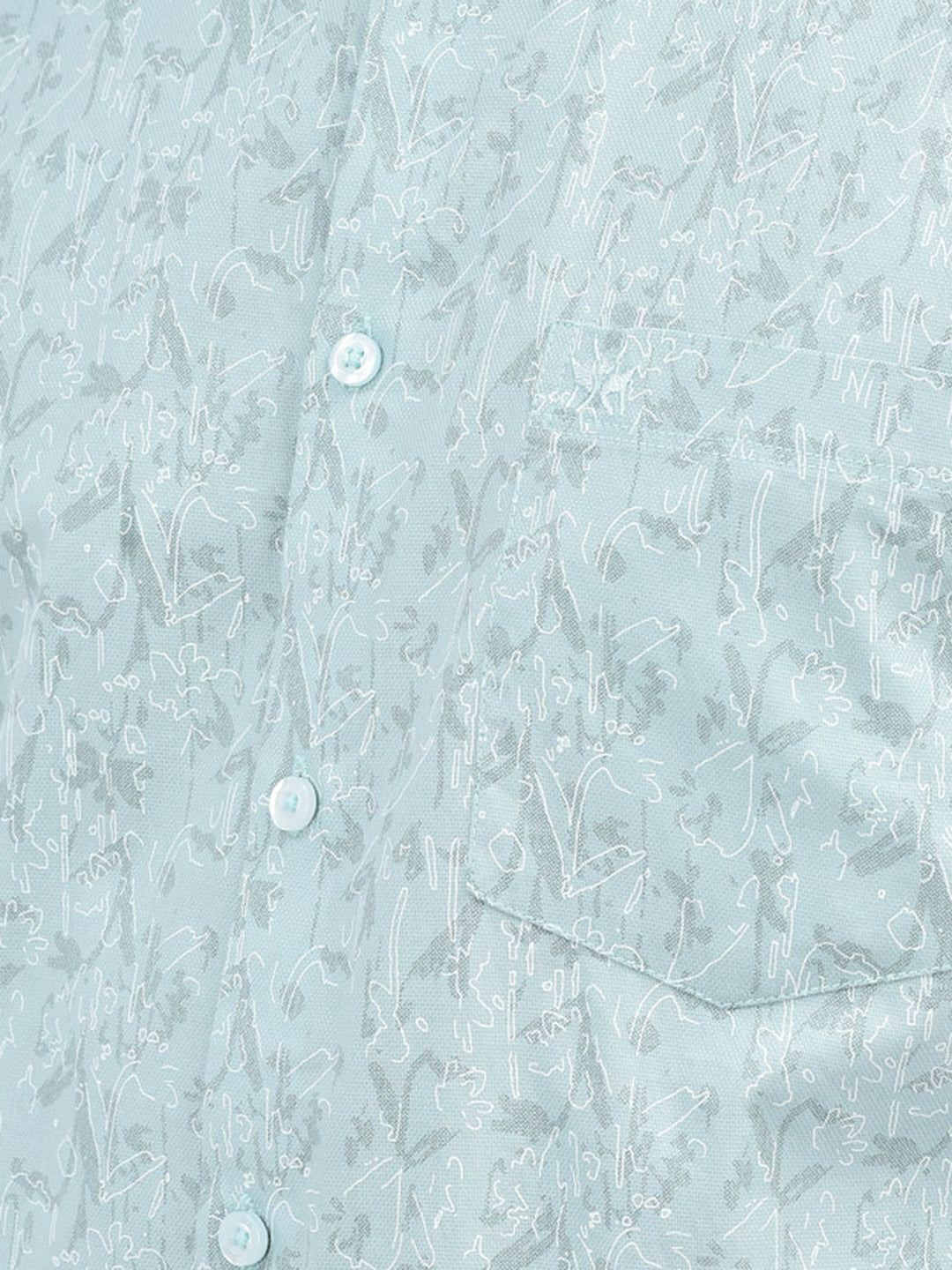 Floral Blue Shirt-Men Shirts-Crimsoune Club