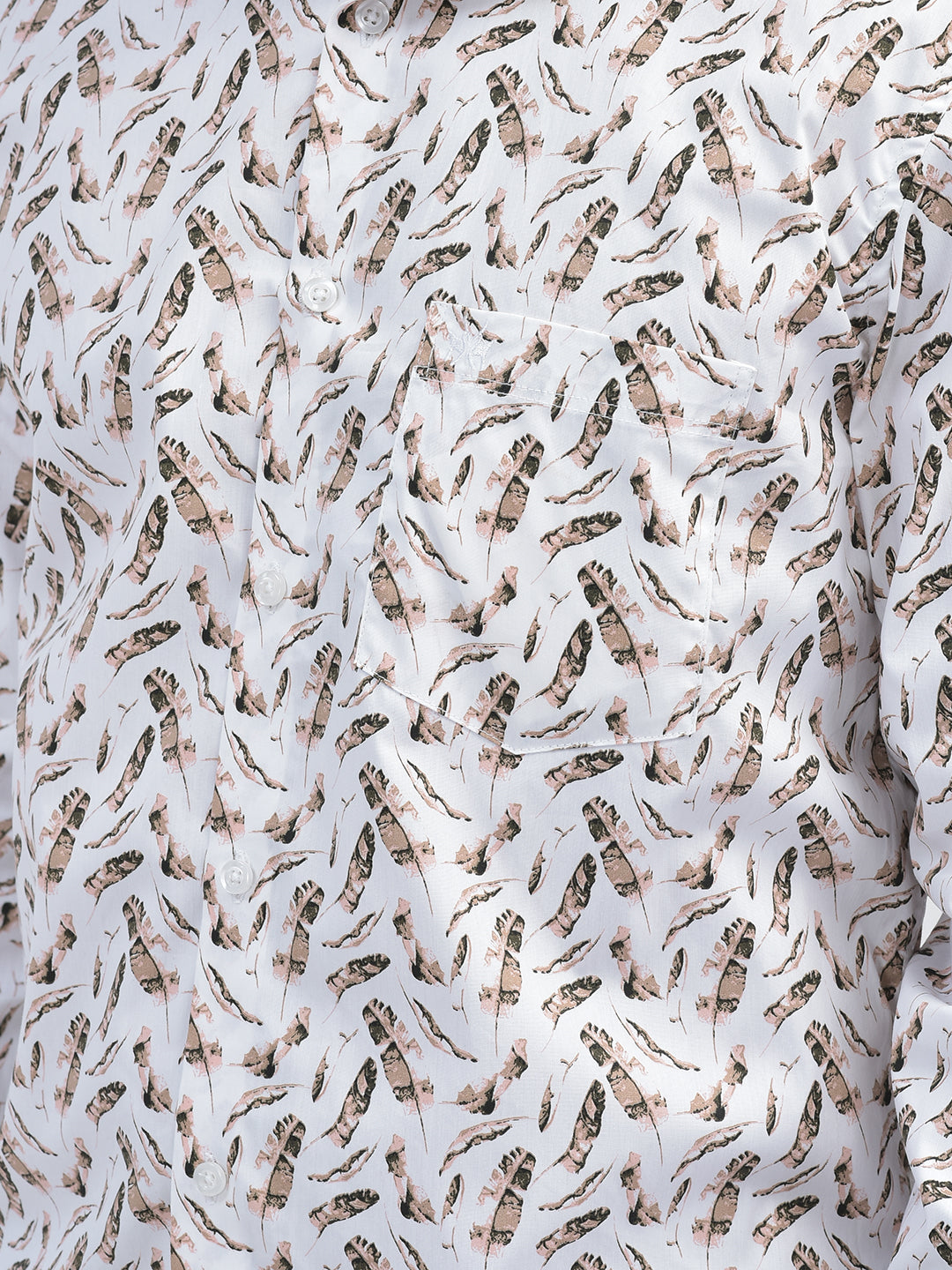 Floral Beige Shirt-Men Shirts-Crimsoune Club
