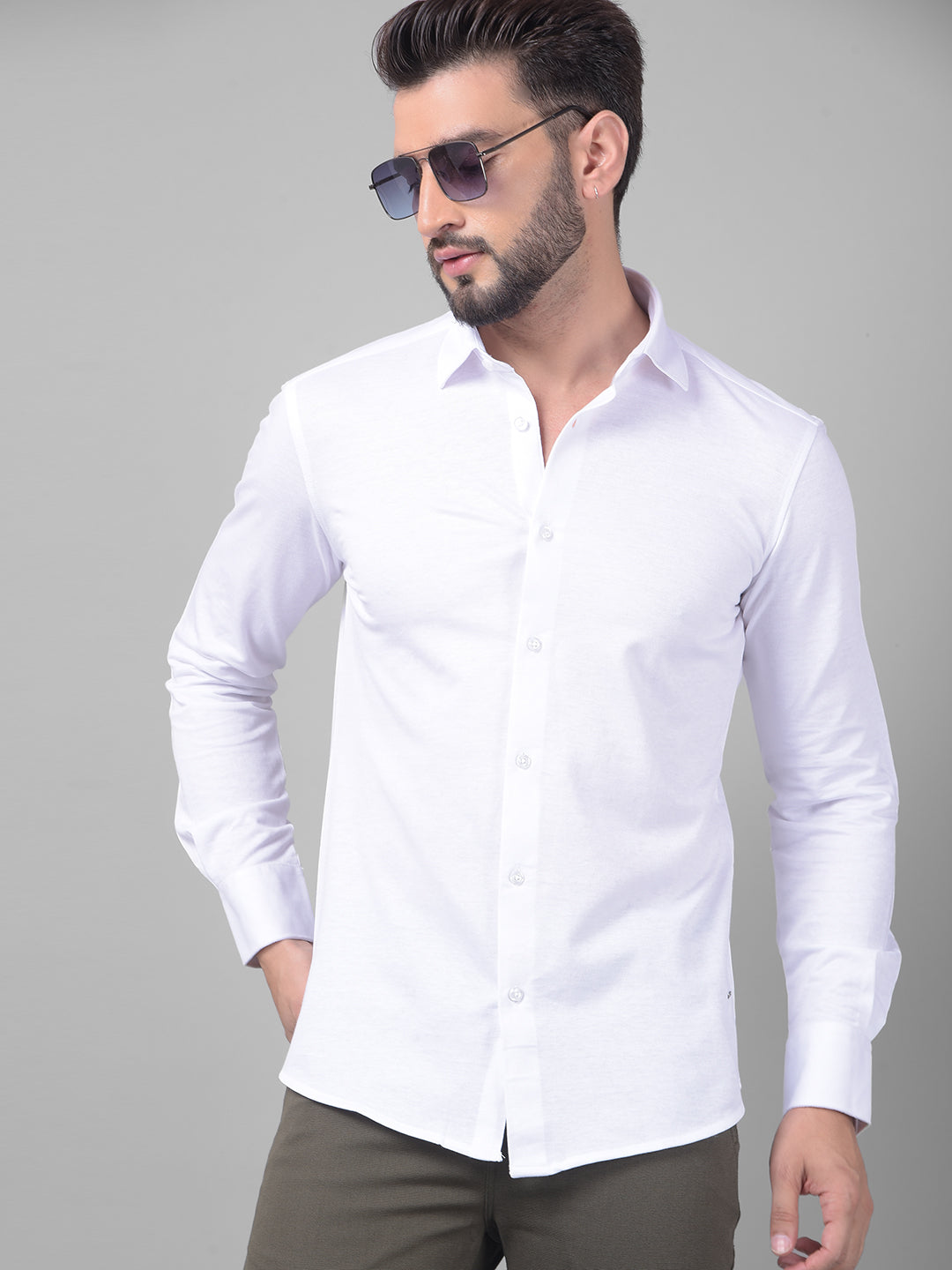 White Shirt-Men Shirts-Crimsoune Club