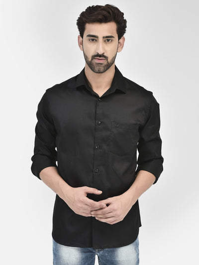 Black Shirt-Men Shirts-Crimsoune Club