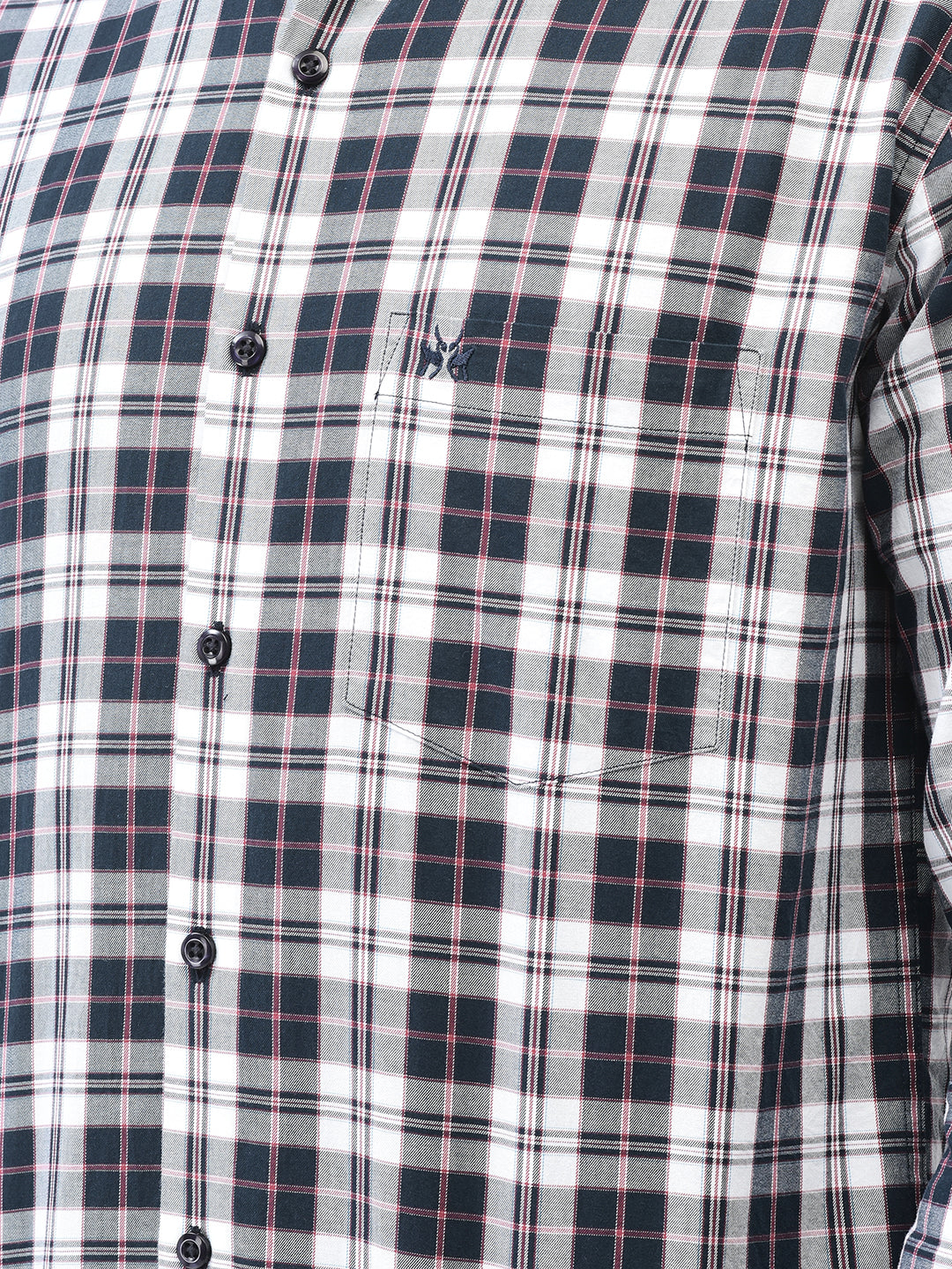 White Checked Shirt-Men Shirts-Crimsoune Club
