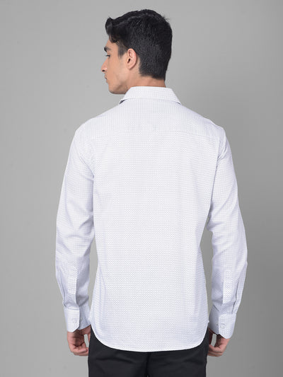 White Printed Shirt-Men Shirts-Crimsoune Club