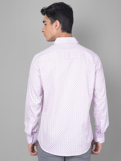 Purple Printed Shirt-Men Shirts-Crimsoune Club