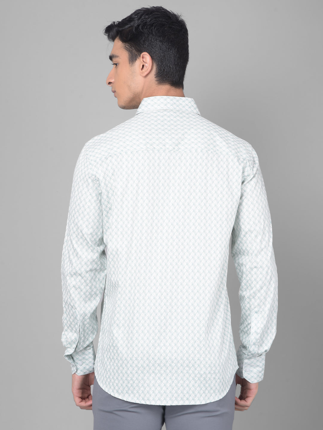 Grey Printed Shirt-Men Shirts-Crimsoune Club