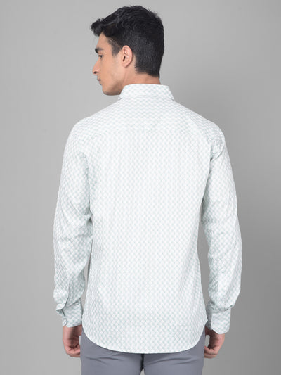 Grey Printed Shirt-Men Shirts-Crimsoune Club