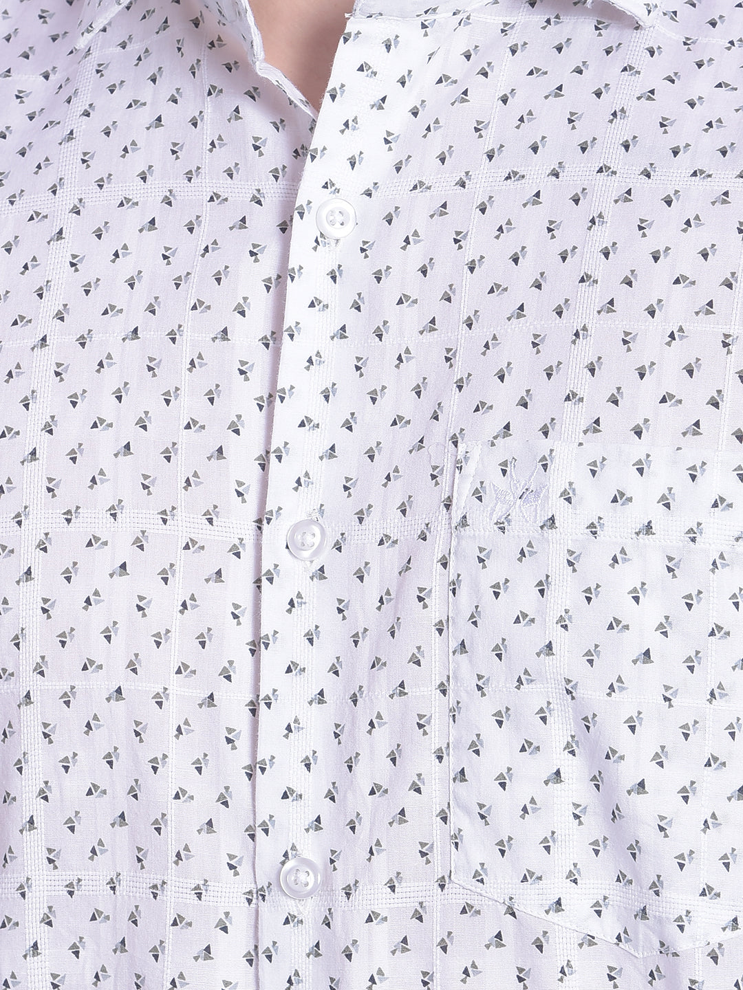 White Printed Shirt-Men Shirts-Crimsoune Club