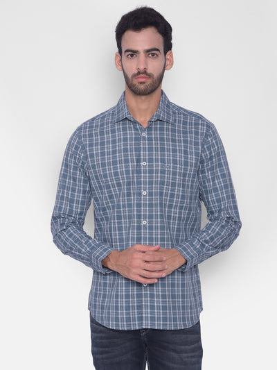 Green Checked Shirt-Mens Shirts-Crimsoune Club