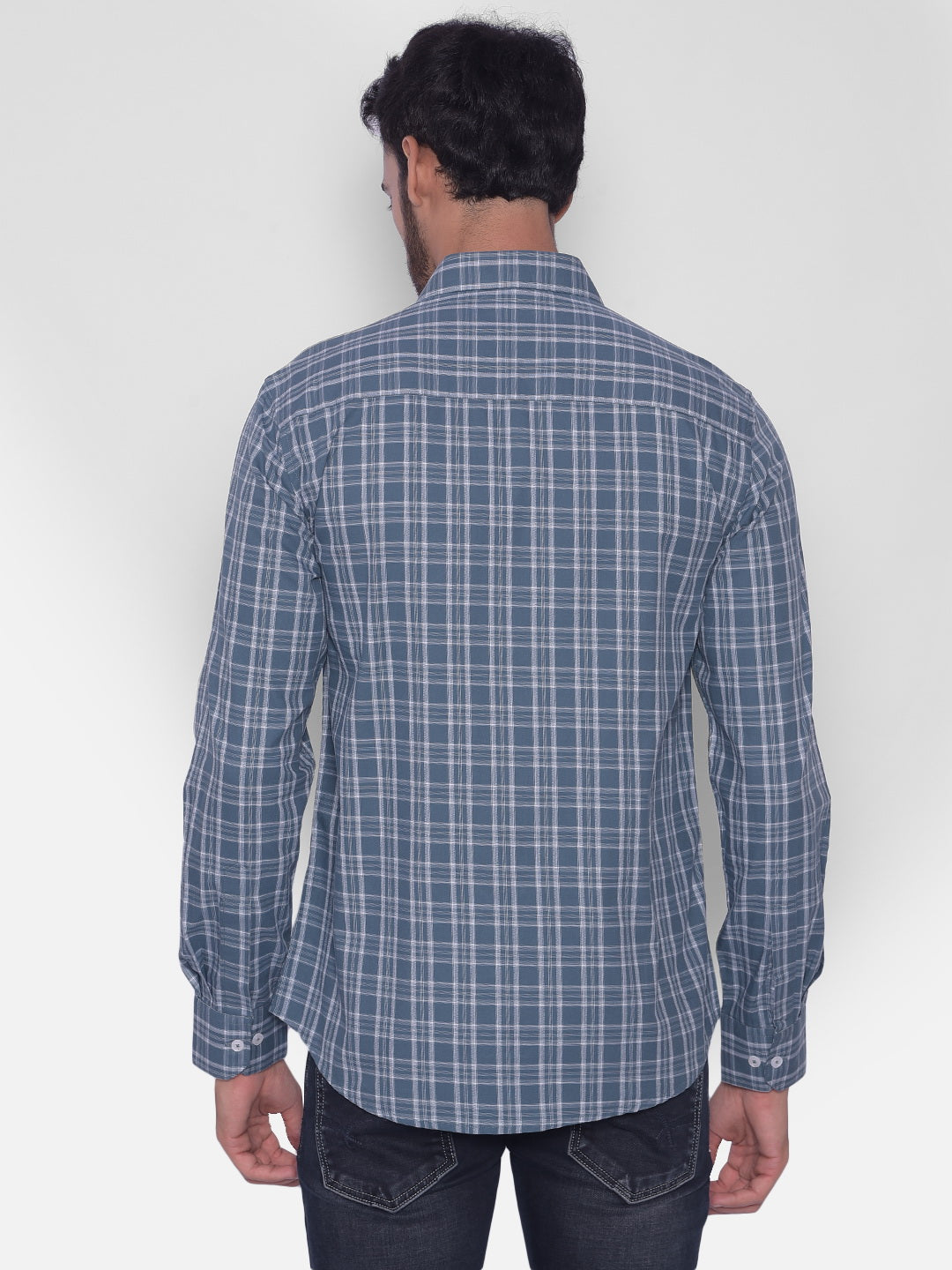 Green Checked Shirt-Mens Shirts-Crimsoune Club