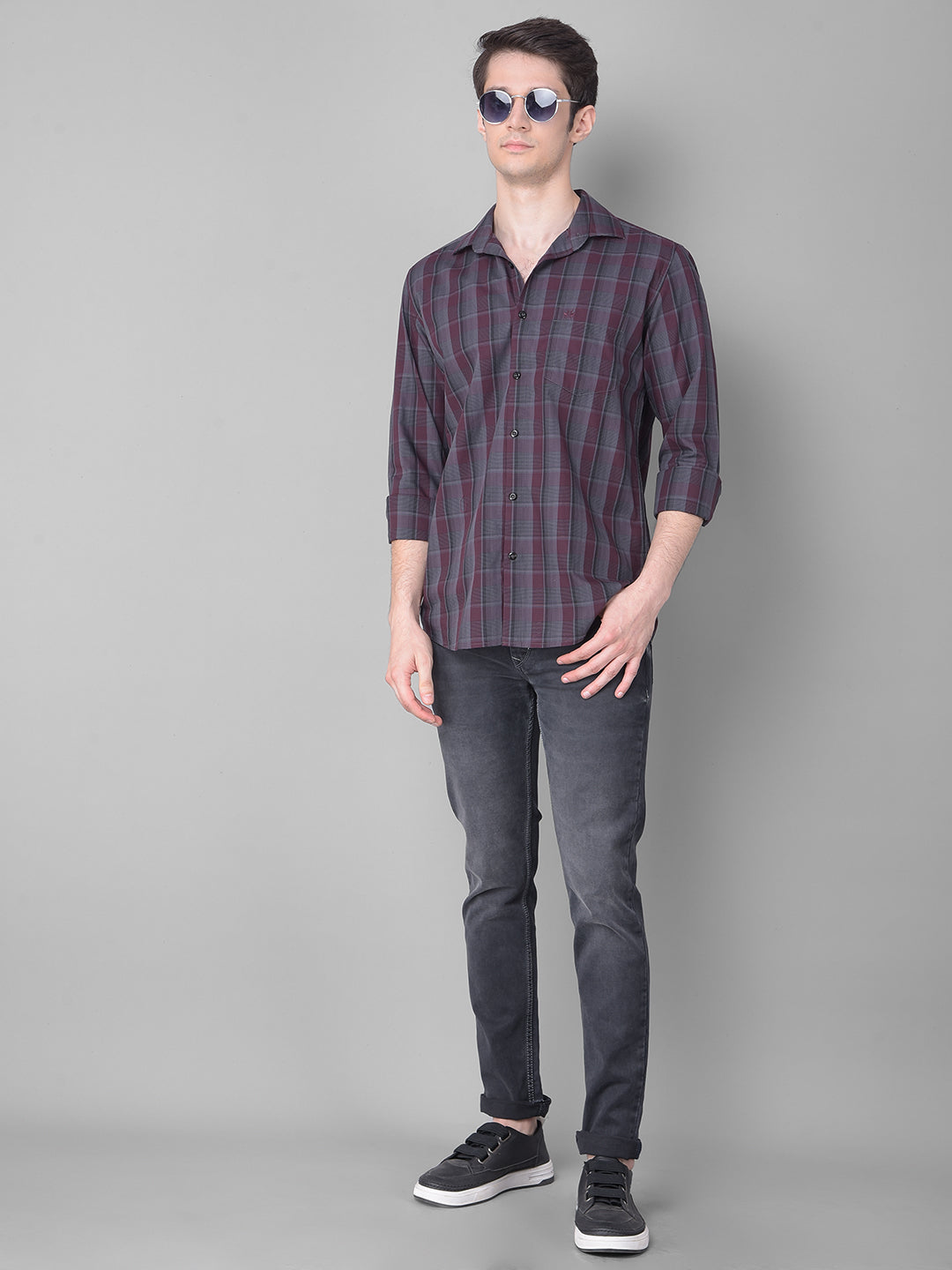 Multi Checked Shirt-Men Shirts-Crimsoune Club