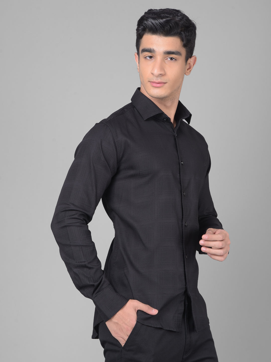 Black Shirt-Men Shirts-Crimsoune Club