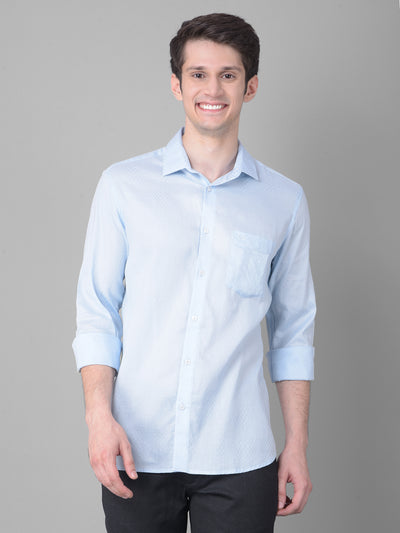 Blue Shirt-Men Shirts-Crimsoune Club