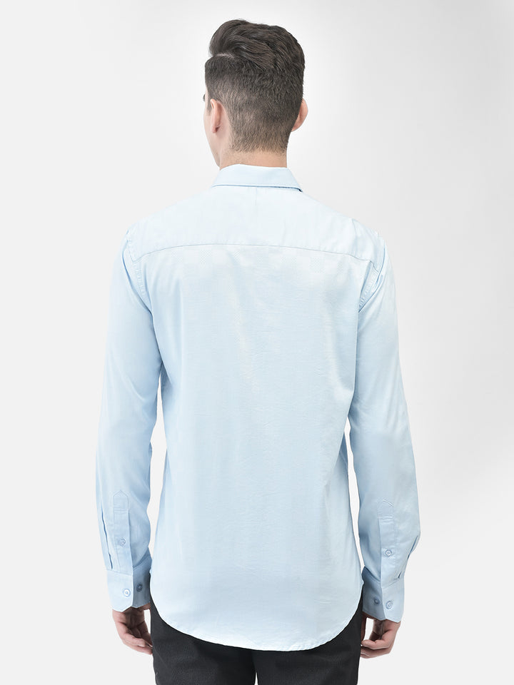 Blue Shirt-Men Shirts-Crimsoune Club