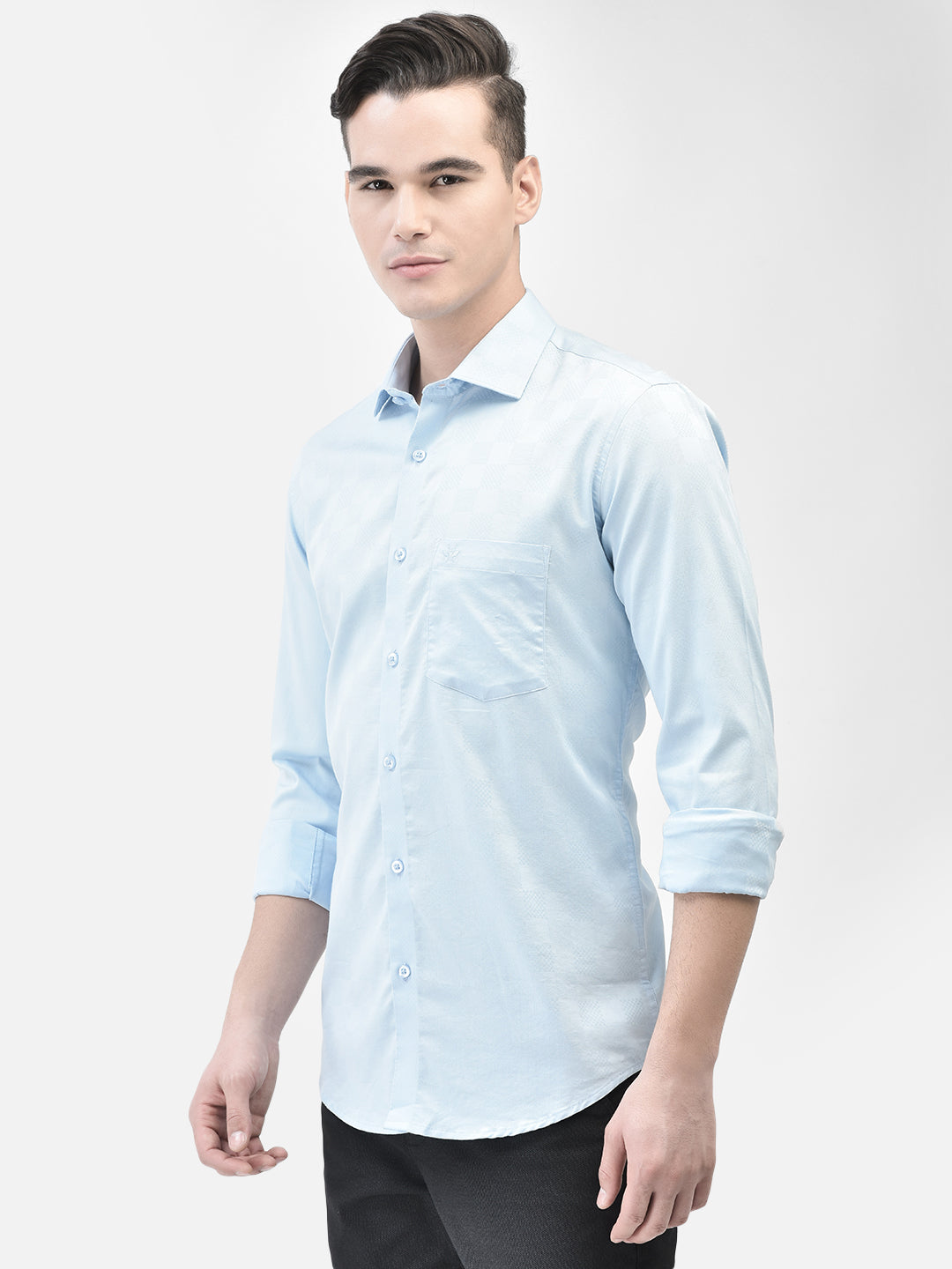 Blue Shirt-Men Shirts-Crimsoune Club