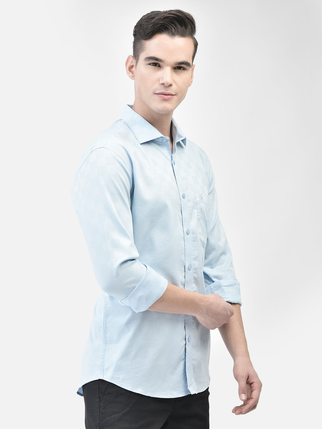Blue Shirt-Men Shirts-Crimsoune Club