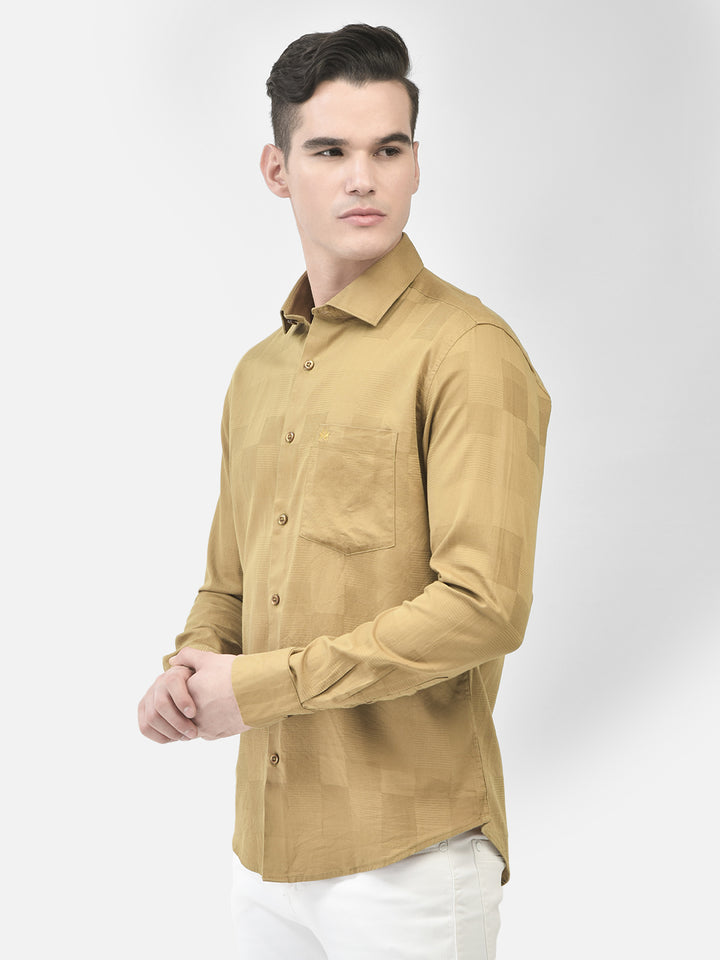 Mustard Shirt-Men Shirts-Crimsoune Club