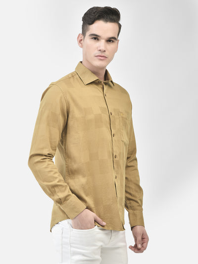 Mustard Shirt-Men Shirts-Crimsoune Club