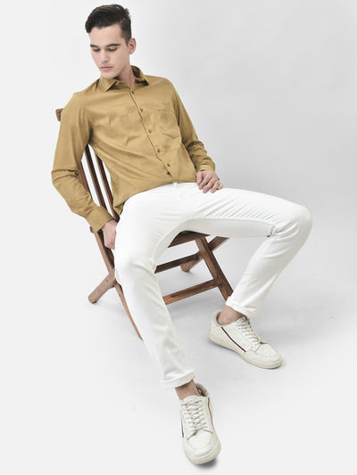 Mustard Shirt-Men Shirts-Crimsoune Club