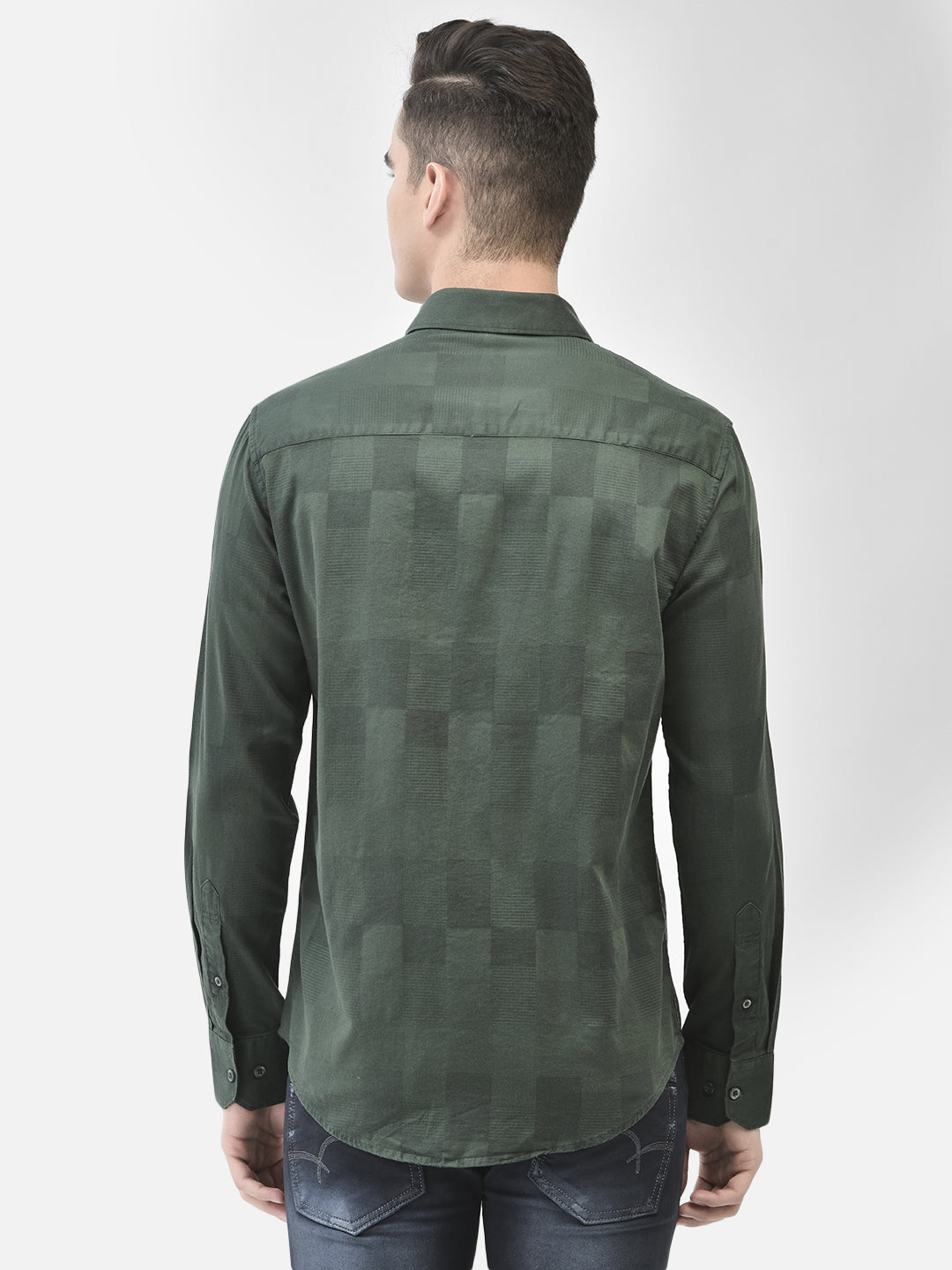 Green Shirt-Men Shirts-Crimsoune Club