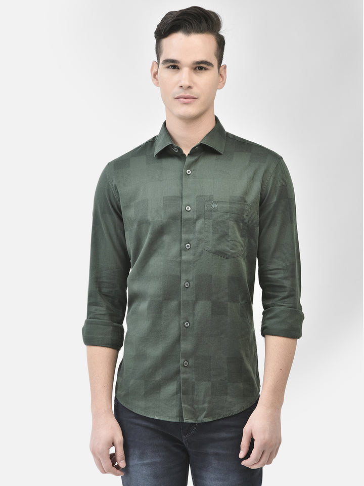 Green Shirt-Men Shirts-Crimsoune Club