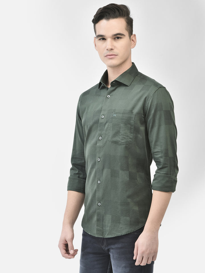 Green Shirt-Men Shirts-Crimsoune Club