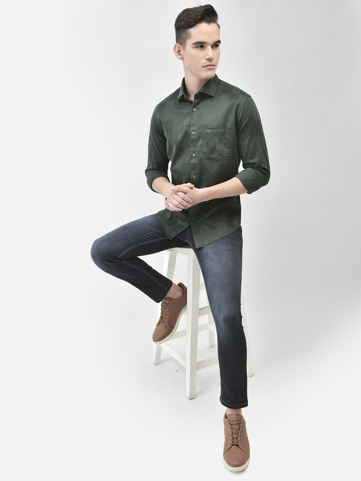 Green Shirt-Men Shirts-Crimsoune Club