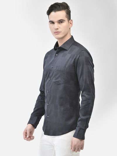 Navy Blue Shirt-Men Shirts-Crimsoune Club