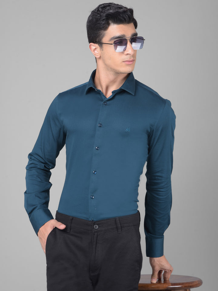 Navy Blue Shirt-Men Shirts-Crimsoune Club