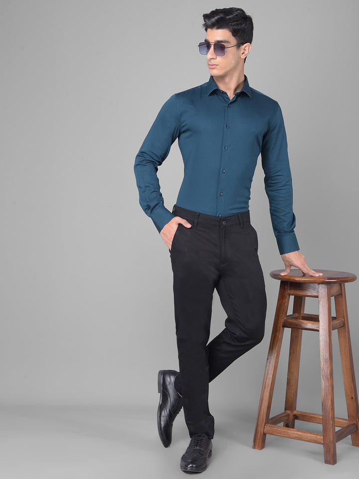 Navy Blue Shirt-Men Shirts-Crimsoune Club