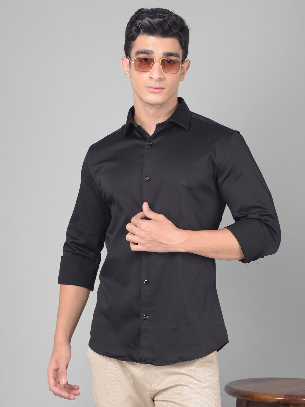 Black Shirt-Men Shirts-Crimsoune Club