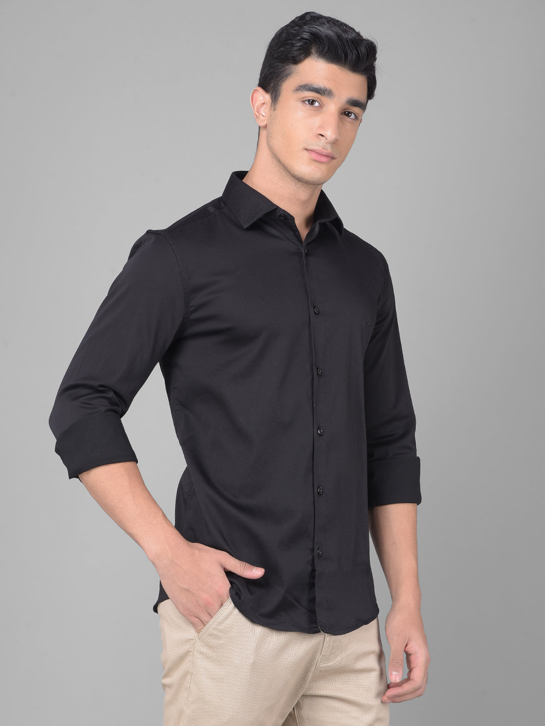 Black Shirt-Men Shirts-Crimsoune Club
