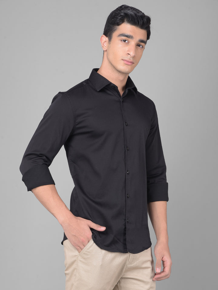 Black Shirt-Men Shirts-Crimsoune Club