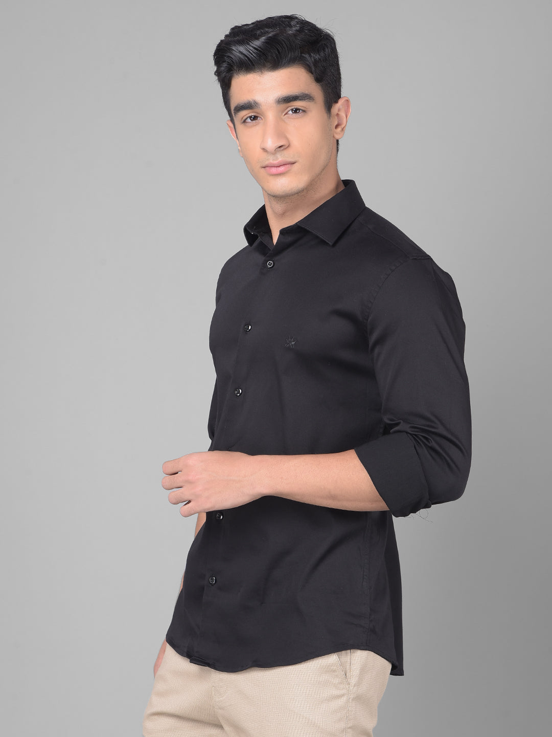 Black Shirt-Men Shirts-Crimsoune Club